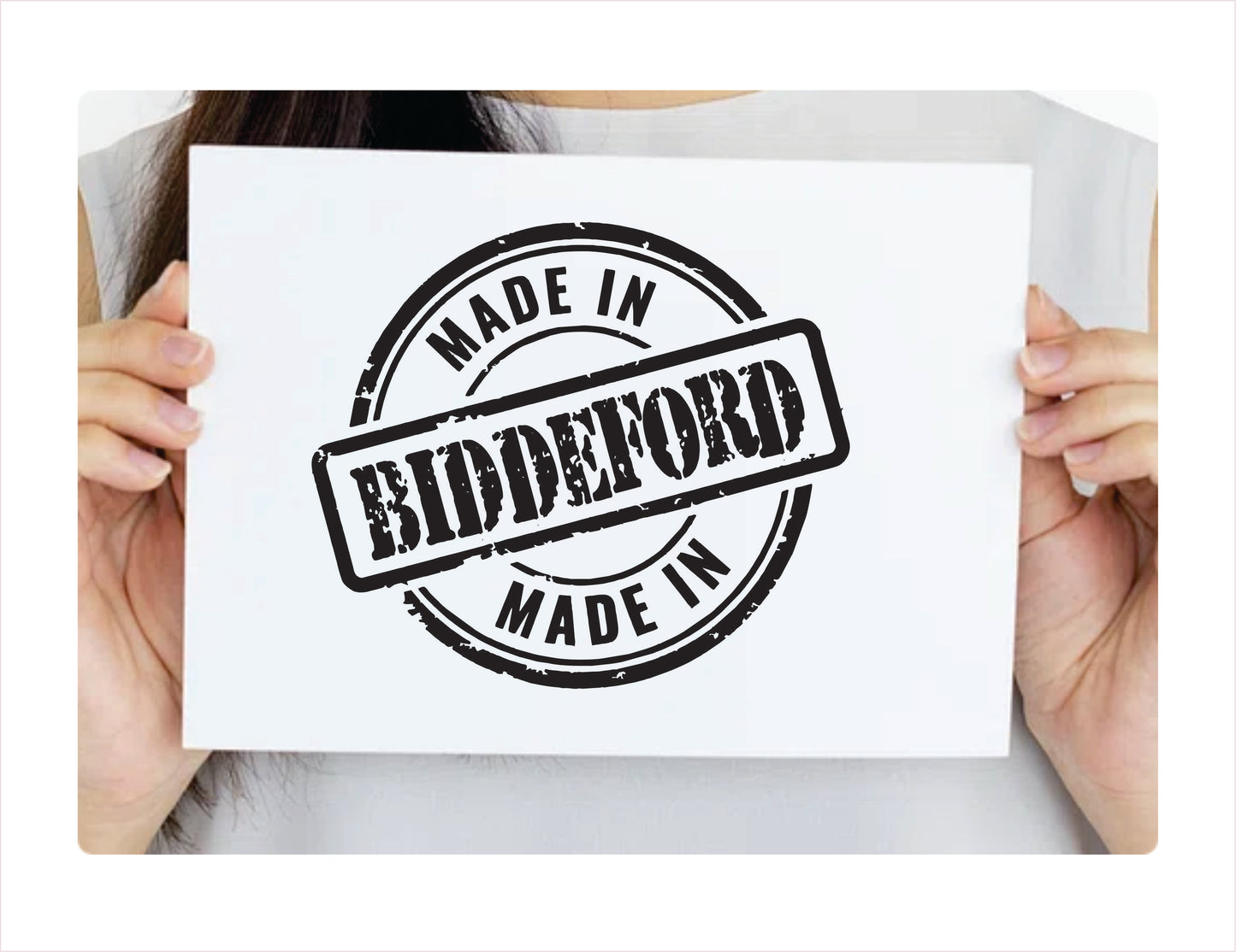 Made in Biddeford Maine Usa decal sticker black decal