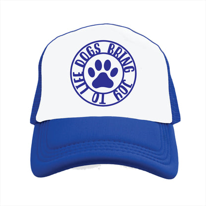 Dogs bring joy to life Trucker Hat Cap