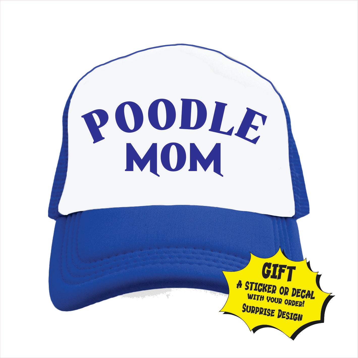 Poodle Mom Trucker Hat Cap