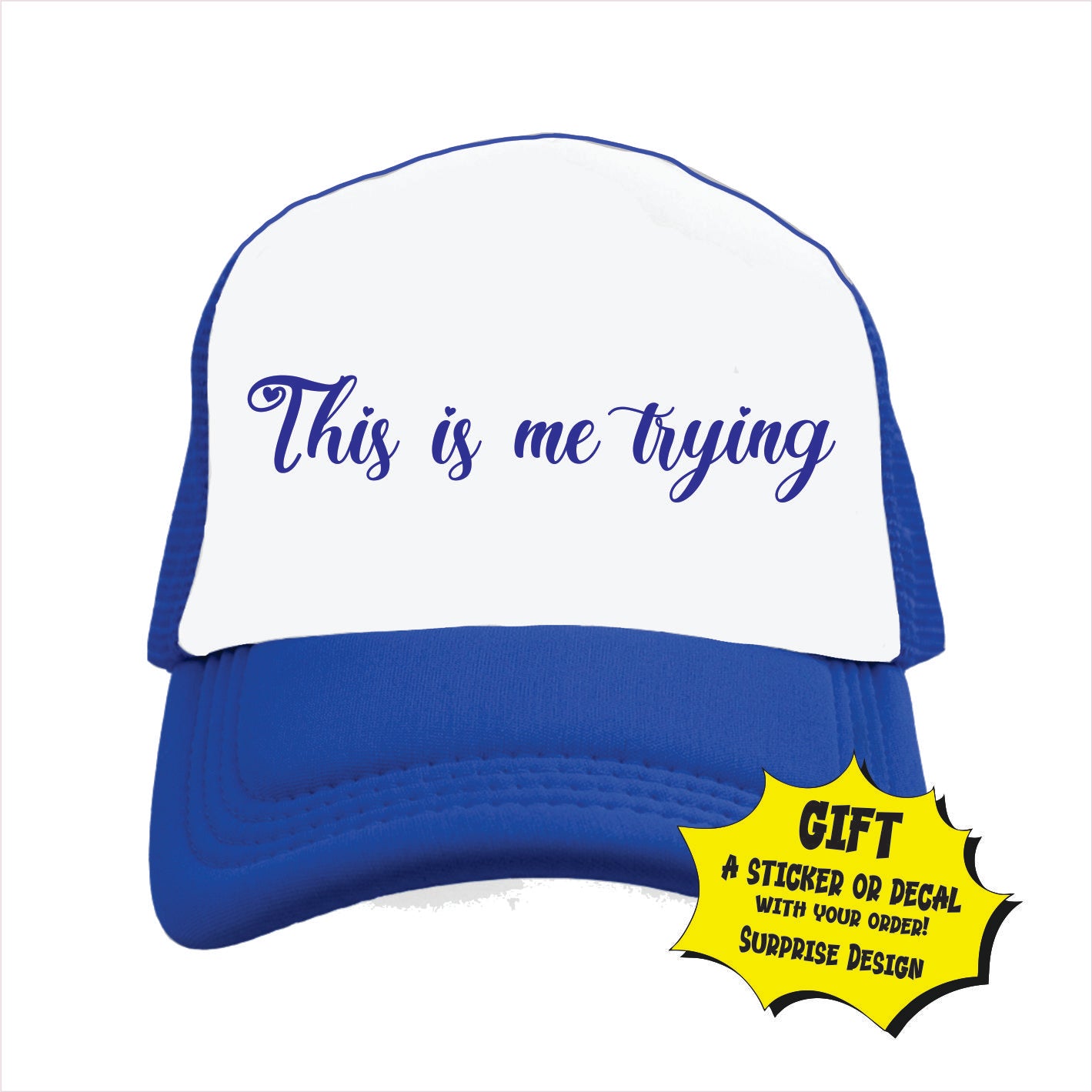 This is me trying Trucker Hat Cap