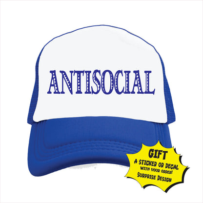Antisocial Trucker Hat Cap