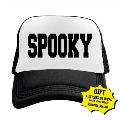 Spooky Trucker Hat Cap