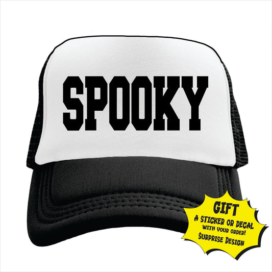 Spooky Trucker Hat Cap