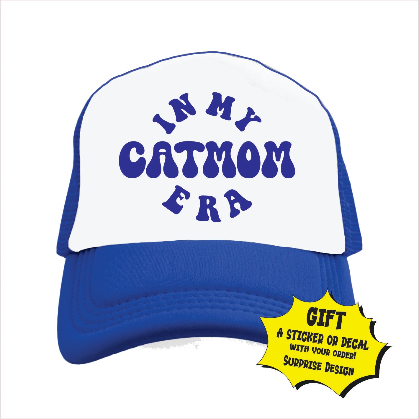In my cat mom era Trucker Hat Cap