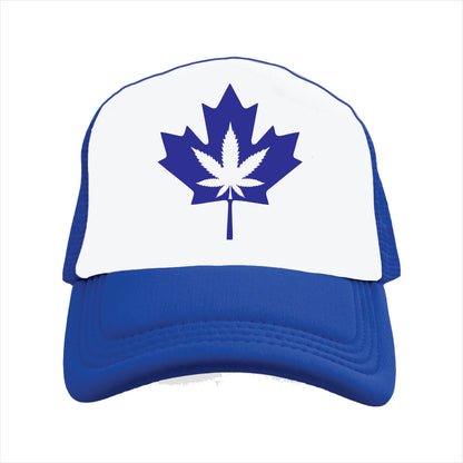 Cannabis Canadian Symbol Trucker Hat Cap