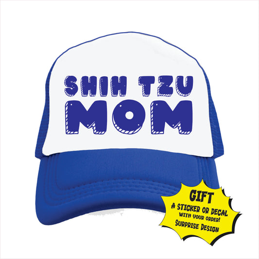 Shih Tzu Mom Trucker Hat Cap