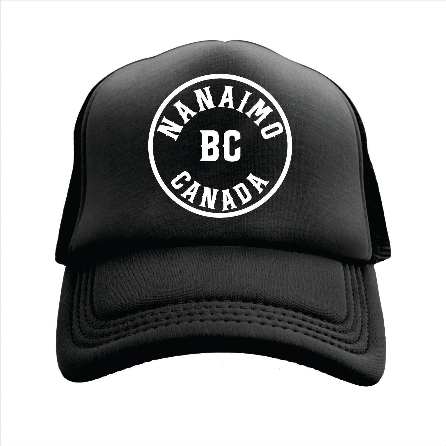 Nanaimo BC Canada Black Hat Trucker 