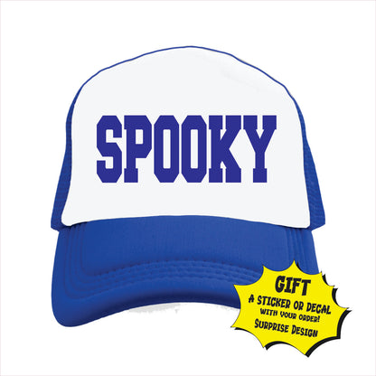 Spooky Trucker Hat Cap