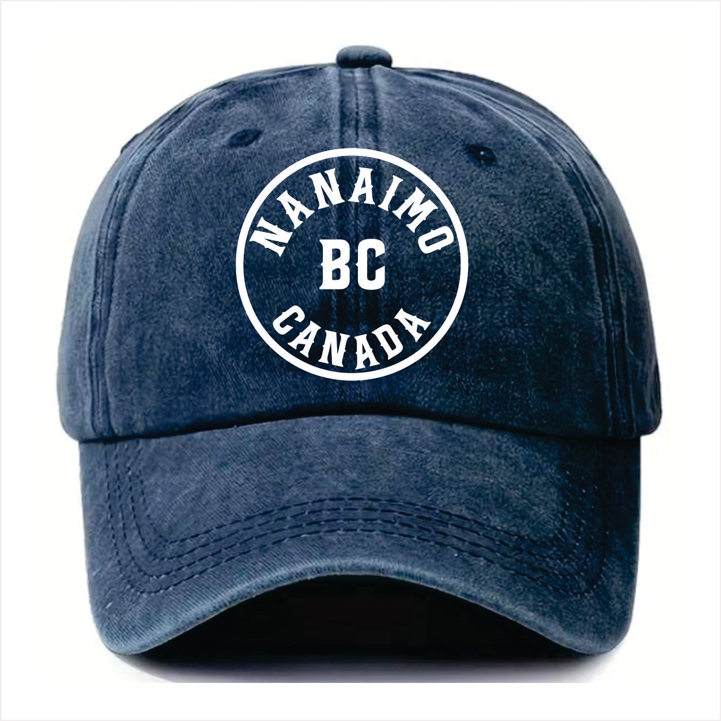 Nanaimo BC Canada Blue Washed Cap