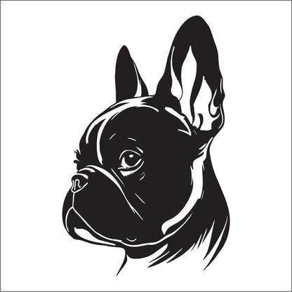 Boston terrier car decal, boston terrier gifts, vinyl decals