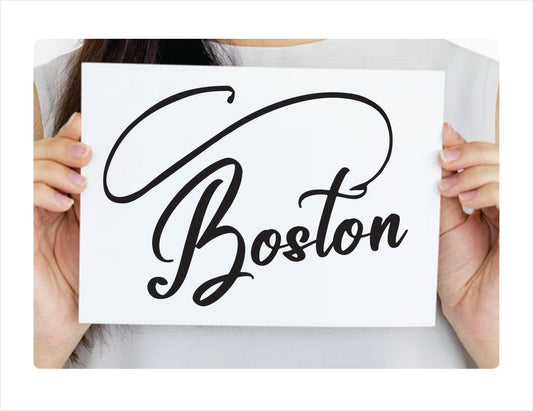 Boston Fishing Decal Sticker - FREE shipping
