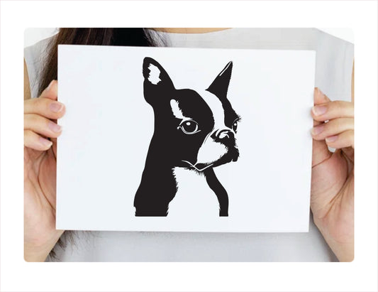 BOSTON TERRIER DOG Vinyl Decal Sticker FREE shipping