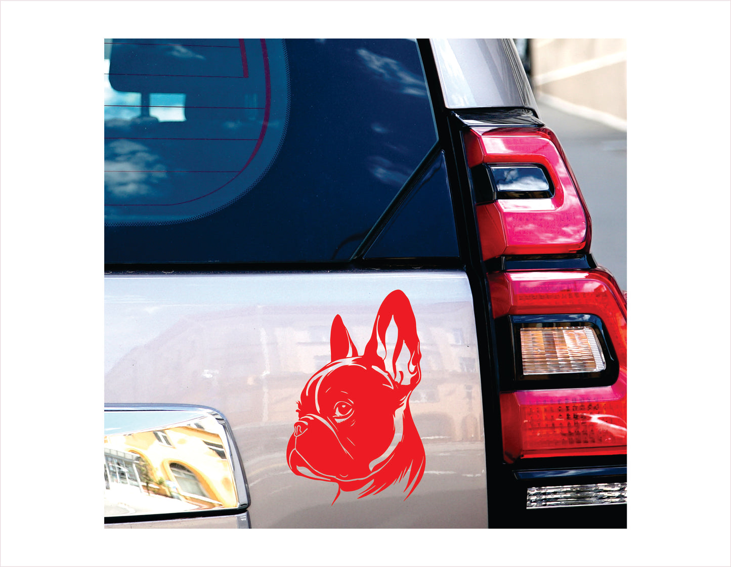 Boston terrier car decal, boston terrier gifts, vinyl decals FREE shipping