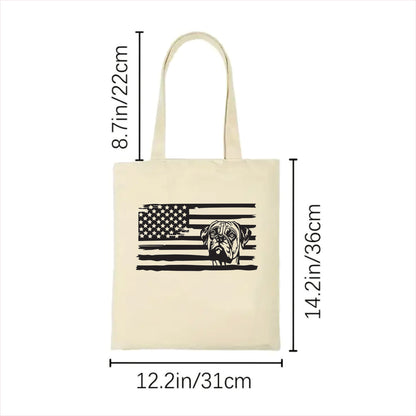 Boxer dog tote bag usa 2