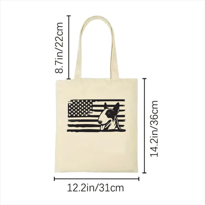 Bull terrier dog tote bag usa 2