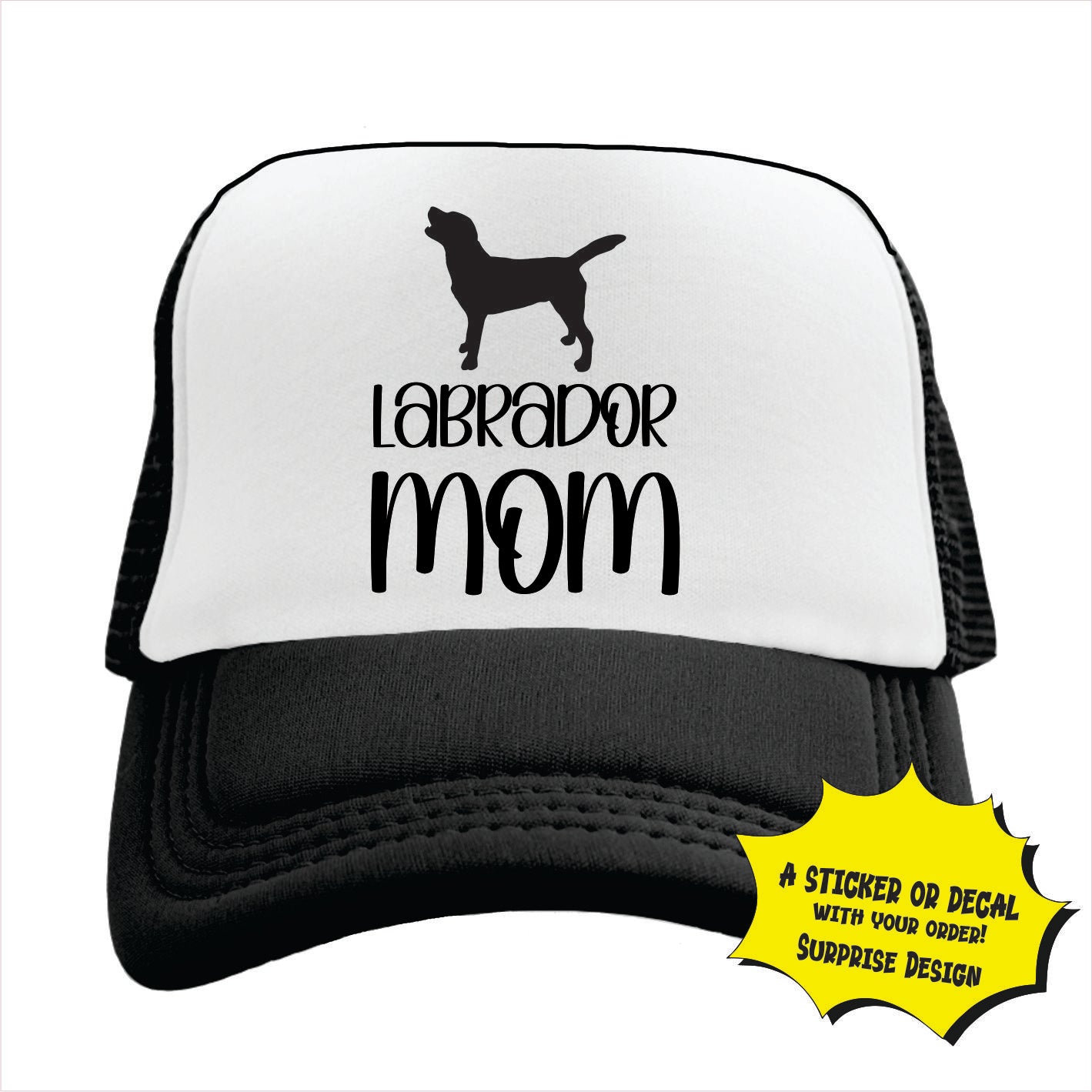 Labrador Mom Trucker Hat Cap