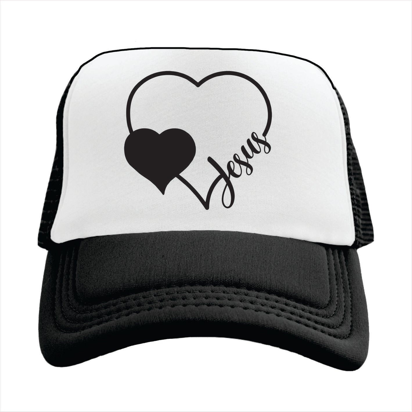 Jesus Heart Trucker Hat Cap