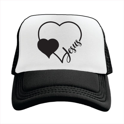 Jesus Heart Trucker Hat Cap
