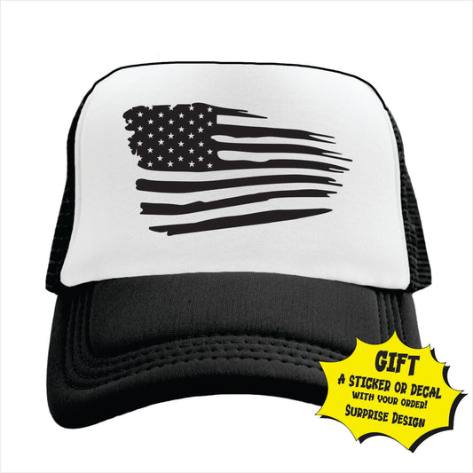 American Flag Trucker Hat Cap