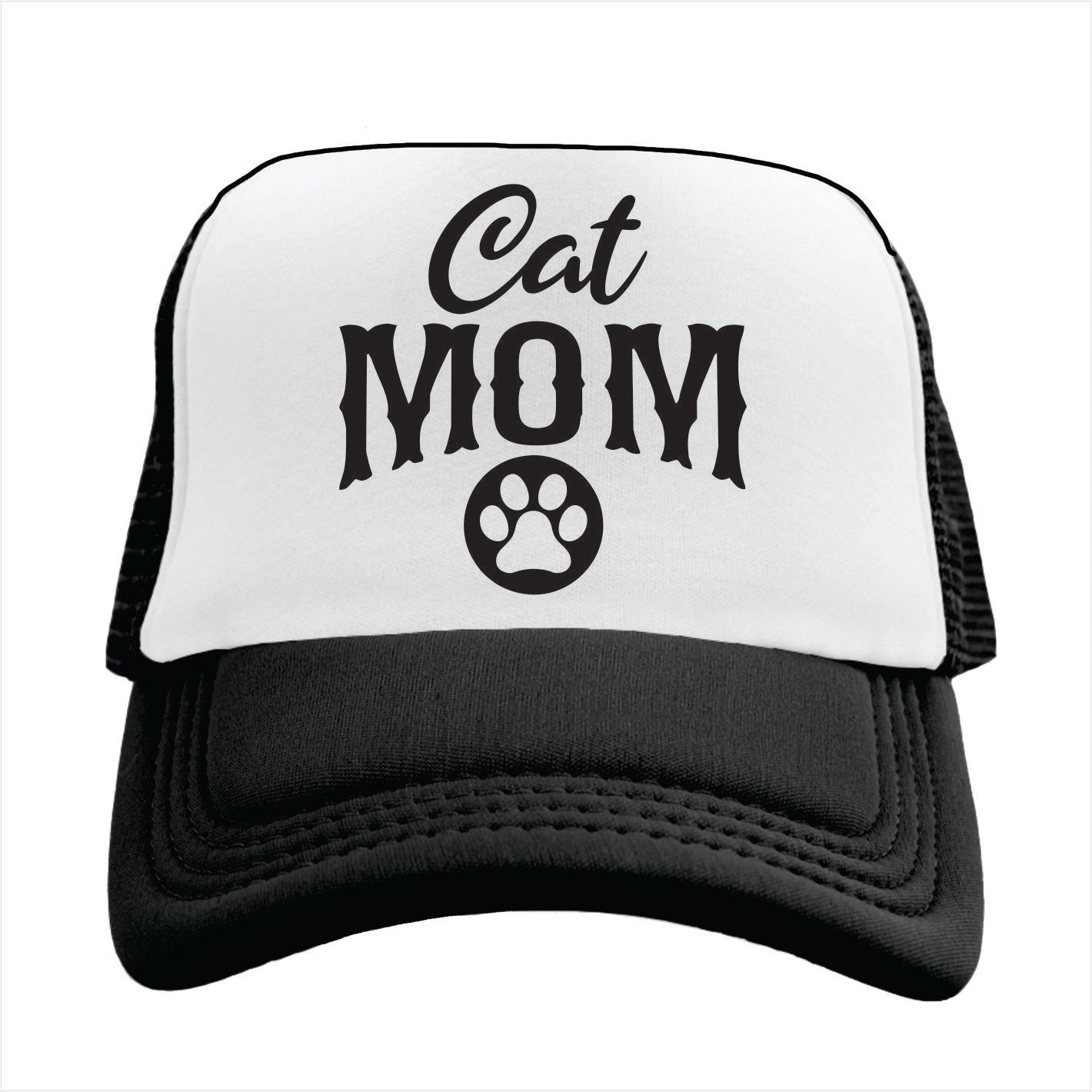 Cat Mom Trucker Hat Cap