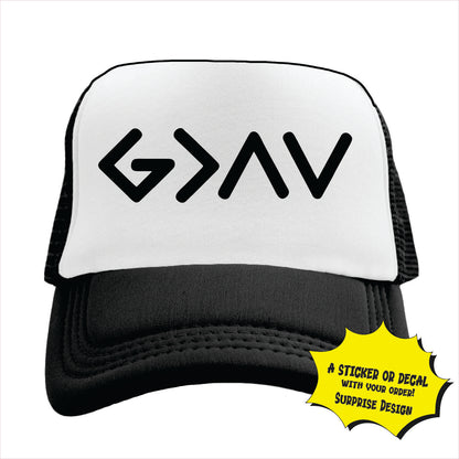 God is Greater Trucker Hat Cap
