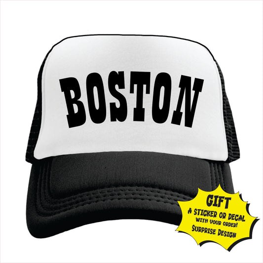Boston Trucker Hat Cap