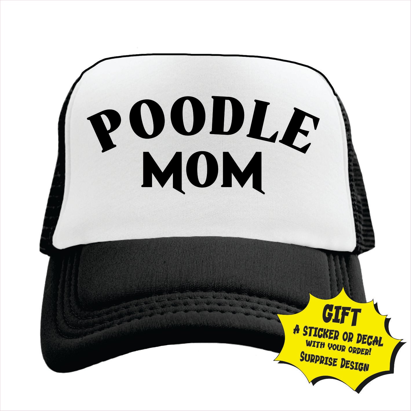 Poodle Mom Trucker Hat Cap