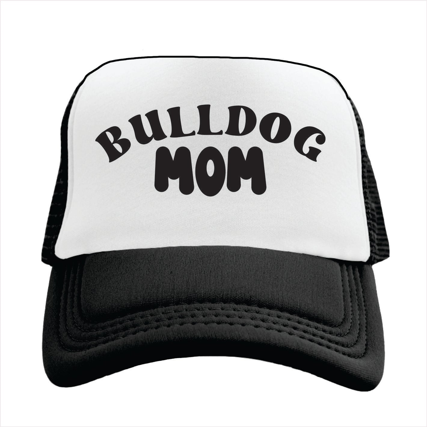 Bulldog Mom Trucker Hat Cap