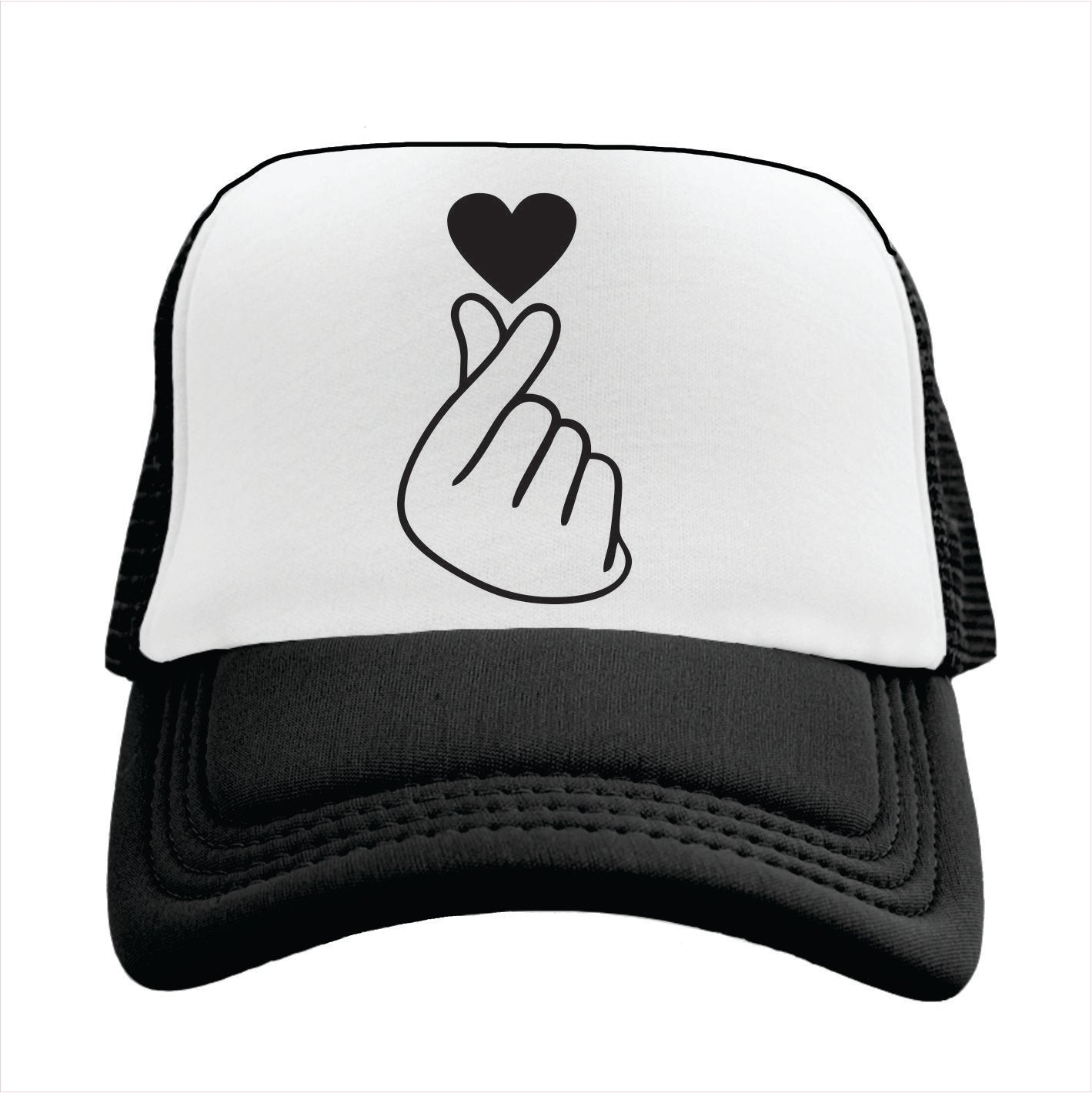 Korean Heart Trucker Hat Cap