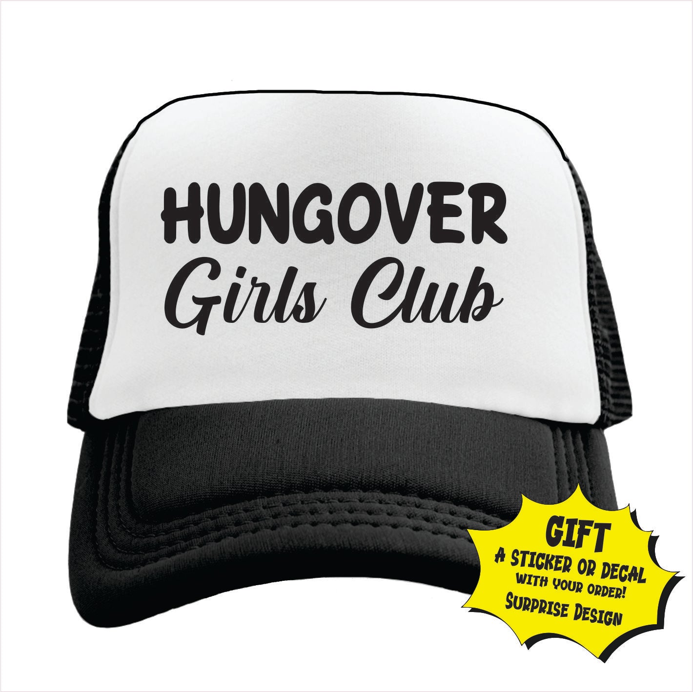 Hungover Girls Club Trucker Hat Cap