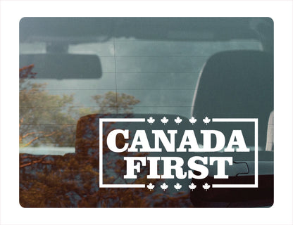 Canada First Decal Sticker - FREE shipping