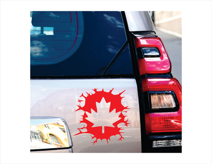 Canadian maple leaf Red Vinyl Decal Sticker