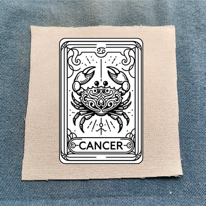 Cancer Zodiac White Patch