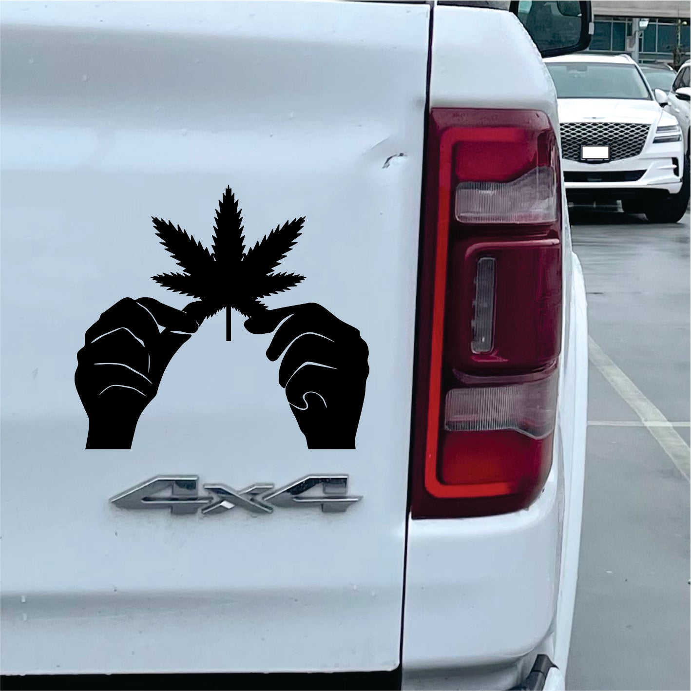 MARIJUANA LEAF hands Vinyl Decal Sticker