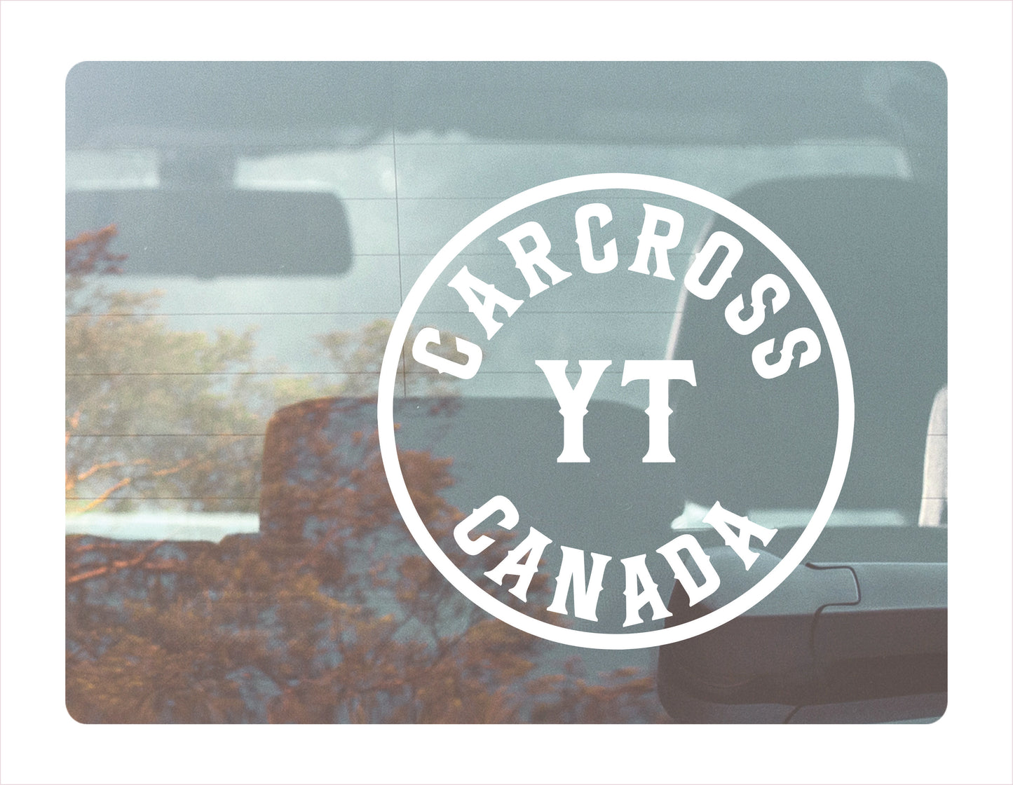 Carcross Yukon Canada White Decal Sticker 