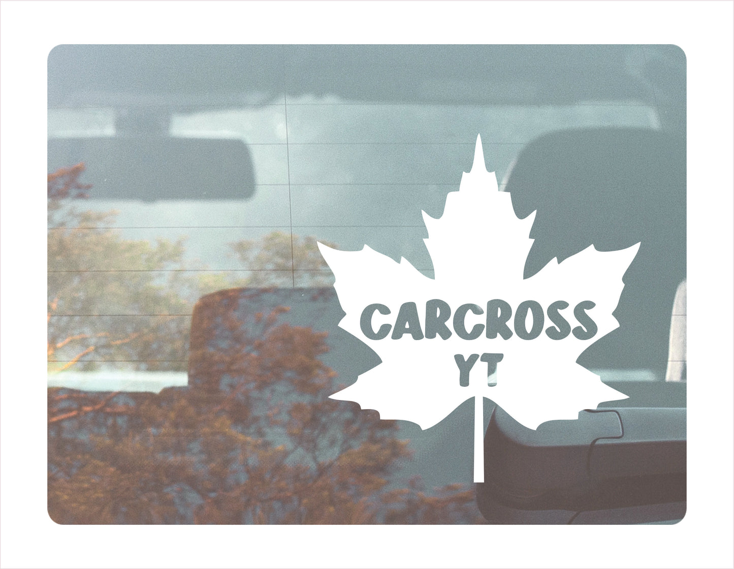 Carcross Yukon maple leaf Canada Decal Sticker