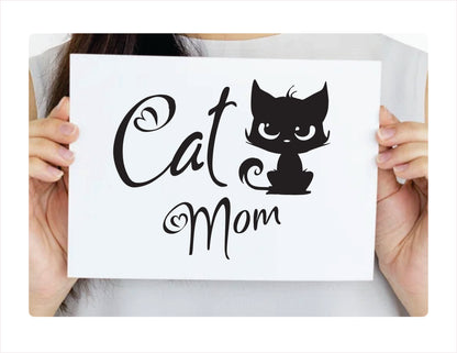 Cat Mom Decal Sticker  FREE shipping
