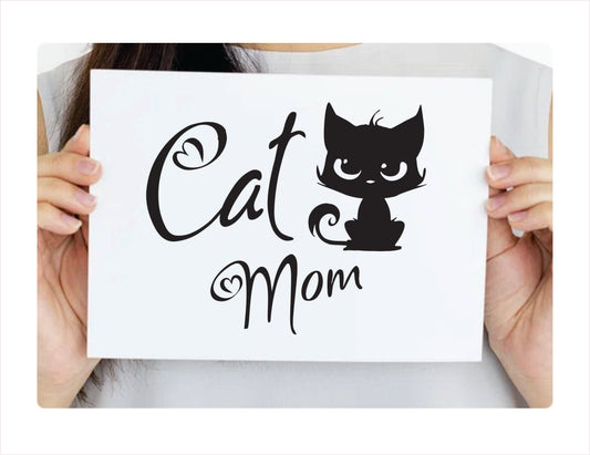 Cat Mom Decal Sticker  FREE shipping