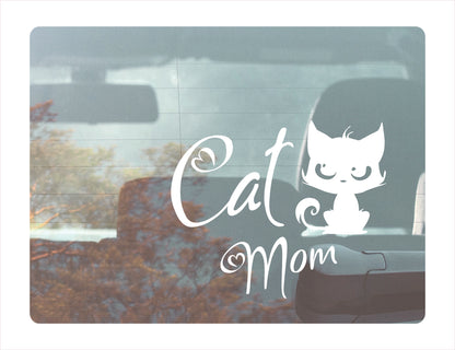 Cat Mom Decal Sticker  FREE shipping