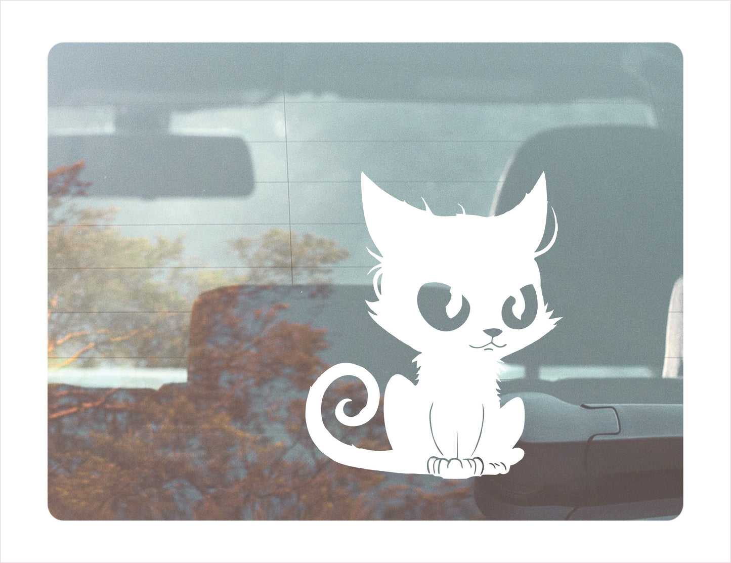 Cute Black Cat Vinyl Decal Sticker FREE shipping