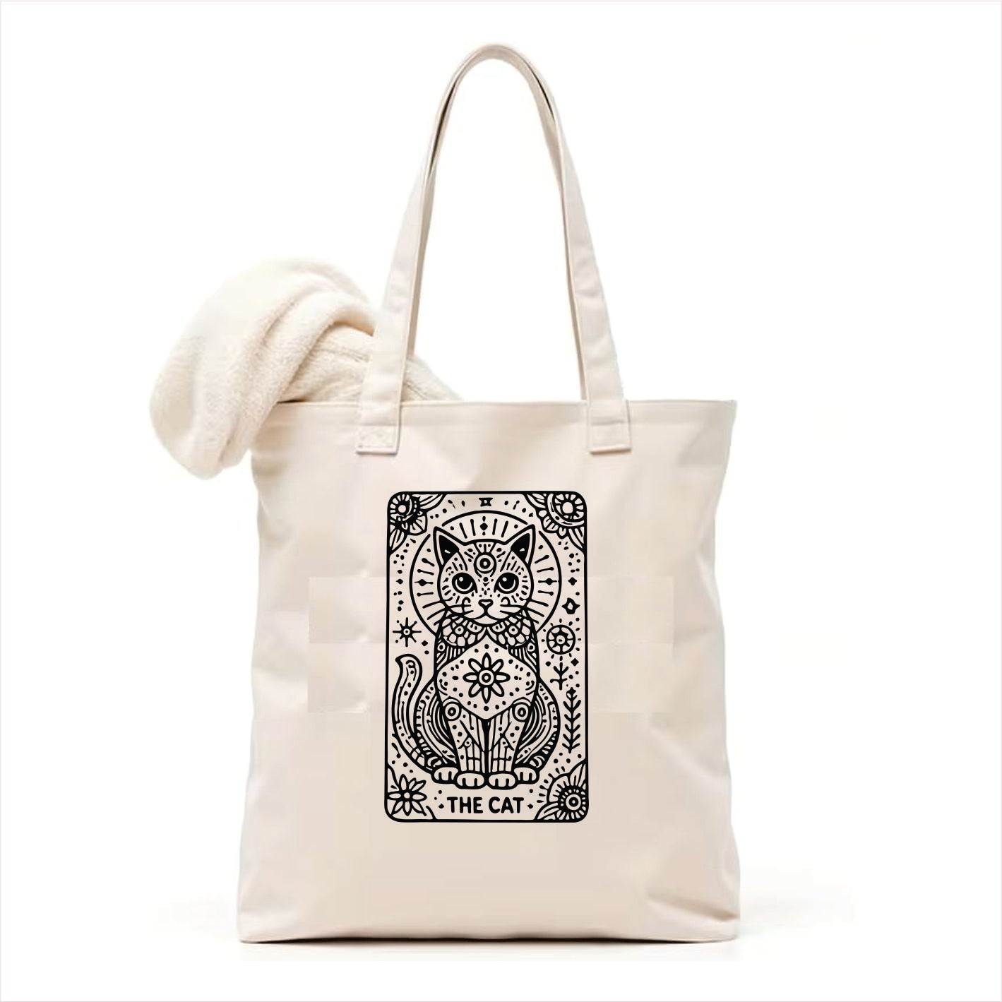 Cat gothic tote bag 3