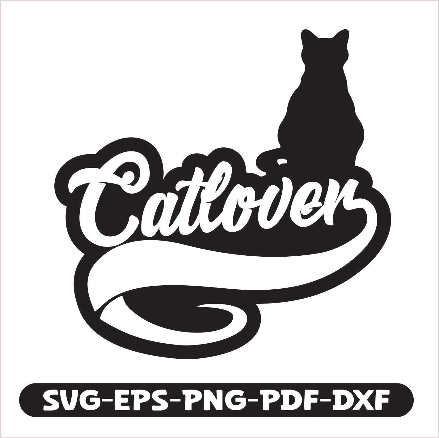 Cat Lover SVG EPS PNG PDF DXF Cutting