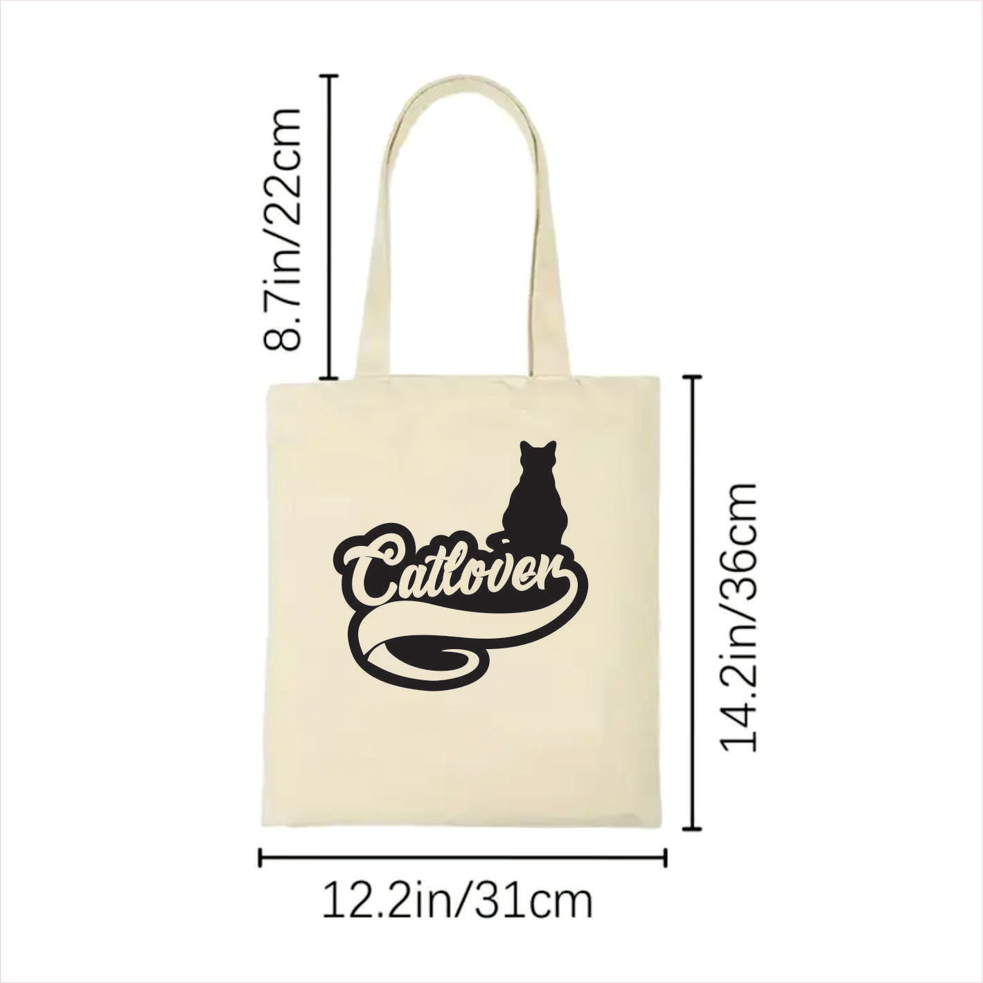 Cat lover tote bag 2