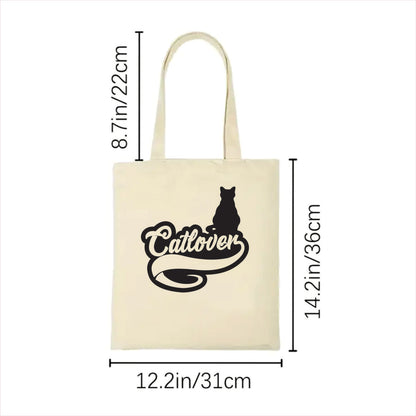 Cat lover tote bag 2