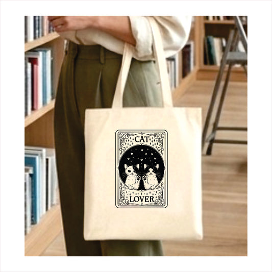 Cat lover Tarot Gothic tote bag 1