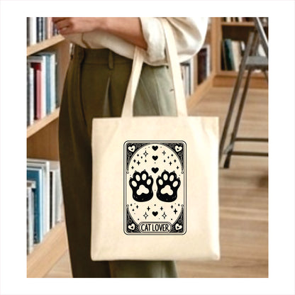 Cat lover Tarot tote bag 1