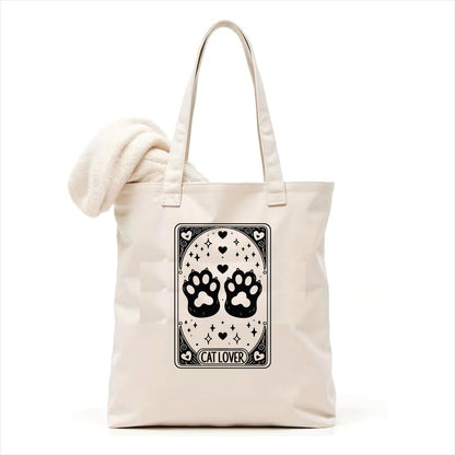Cat lover Tarot tote bag 3