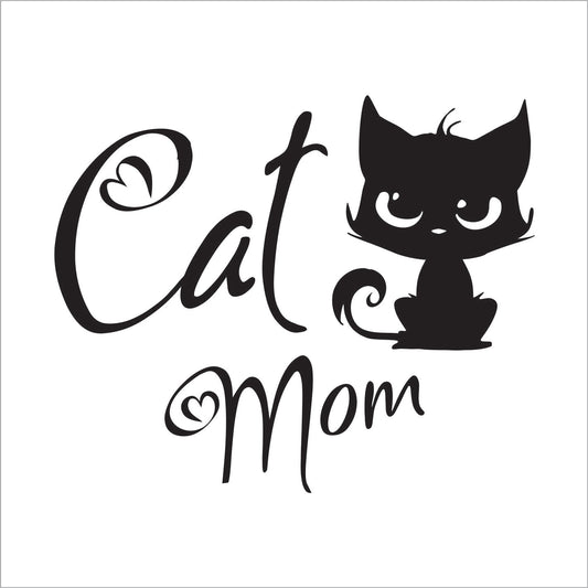 Cat Mom Decal Sticker