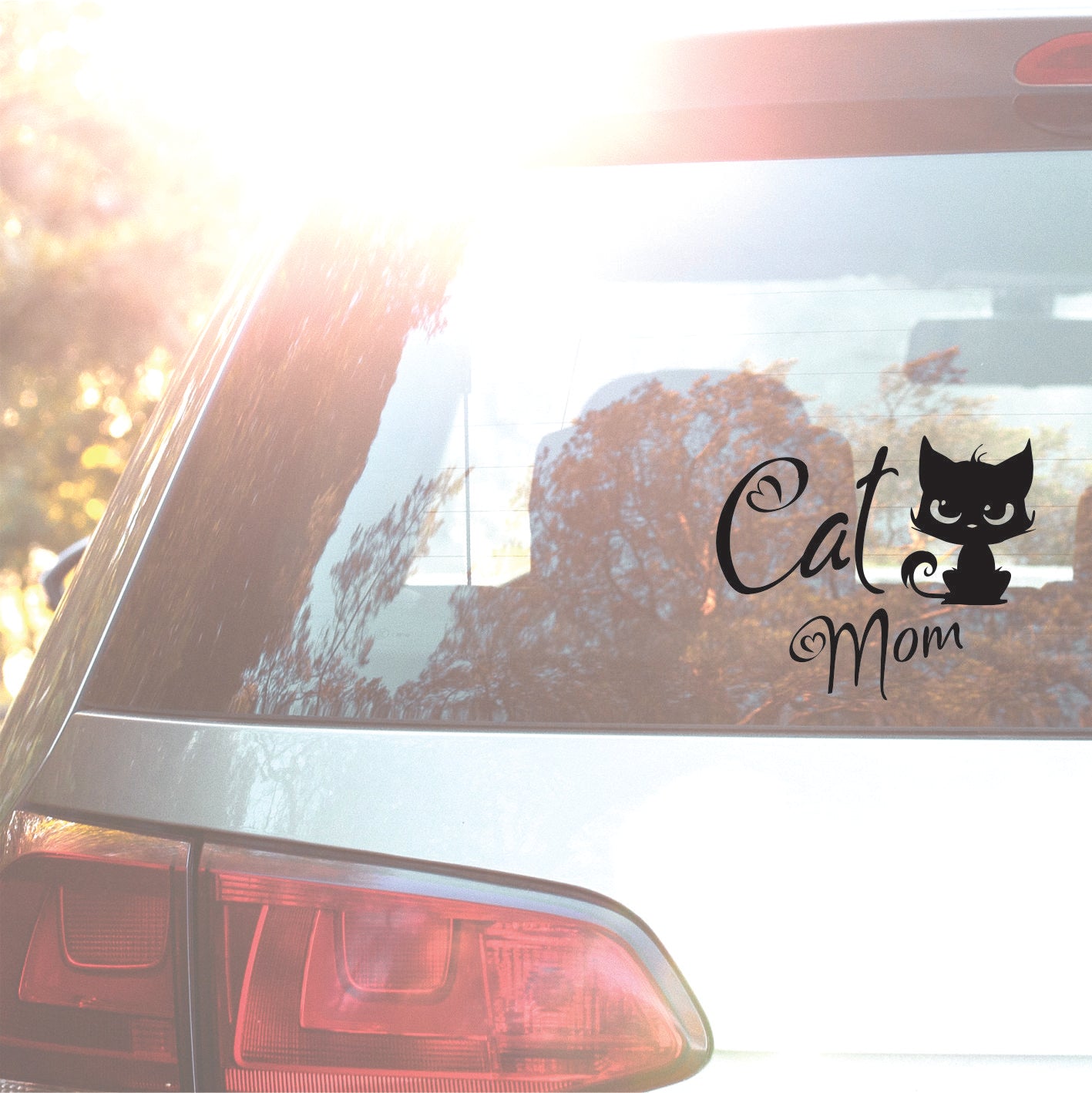 Cat Mom Decal Sticker