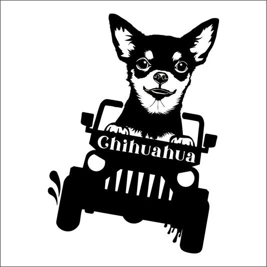 CHIHUAHUA DOG Off road Vinyl Decal Sticker